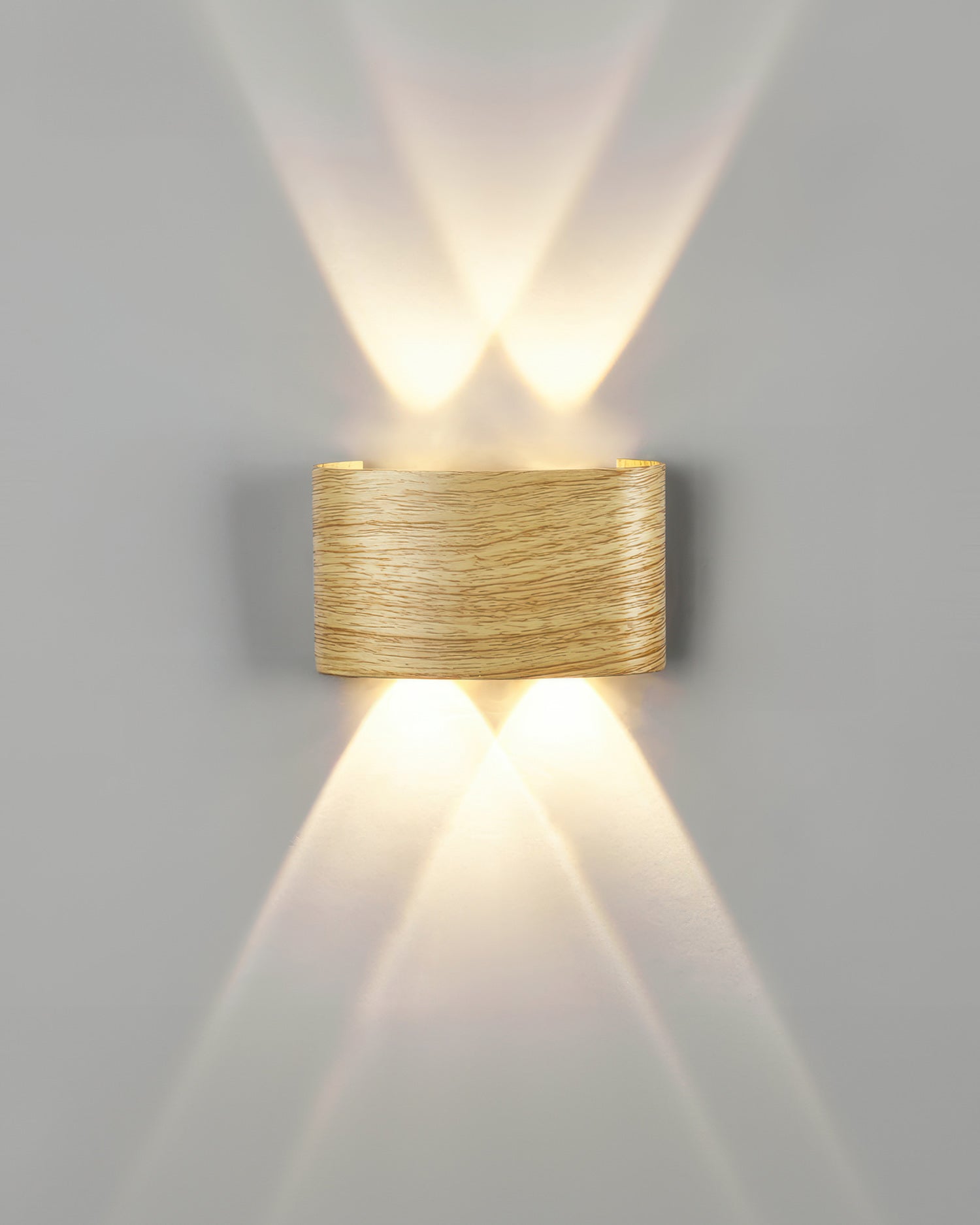 Wall Lamp Wood Look 10W Warm White Indoor Outdoor Hallway Up Down Light Modern LED Sconce Balcony Lighting | Thomler