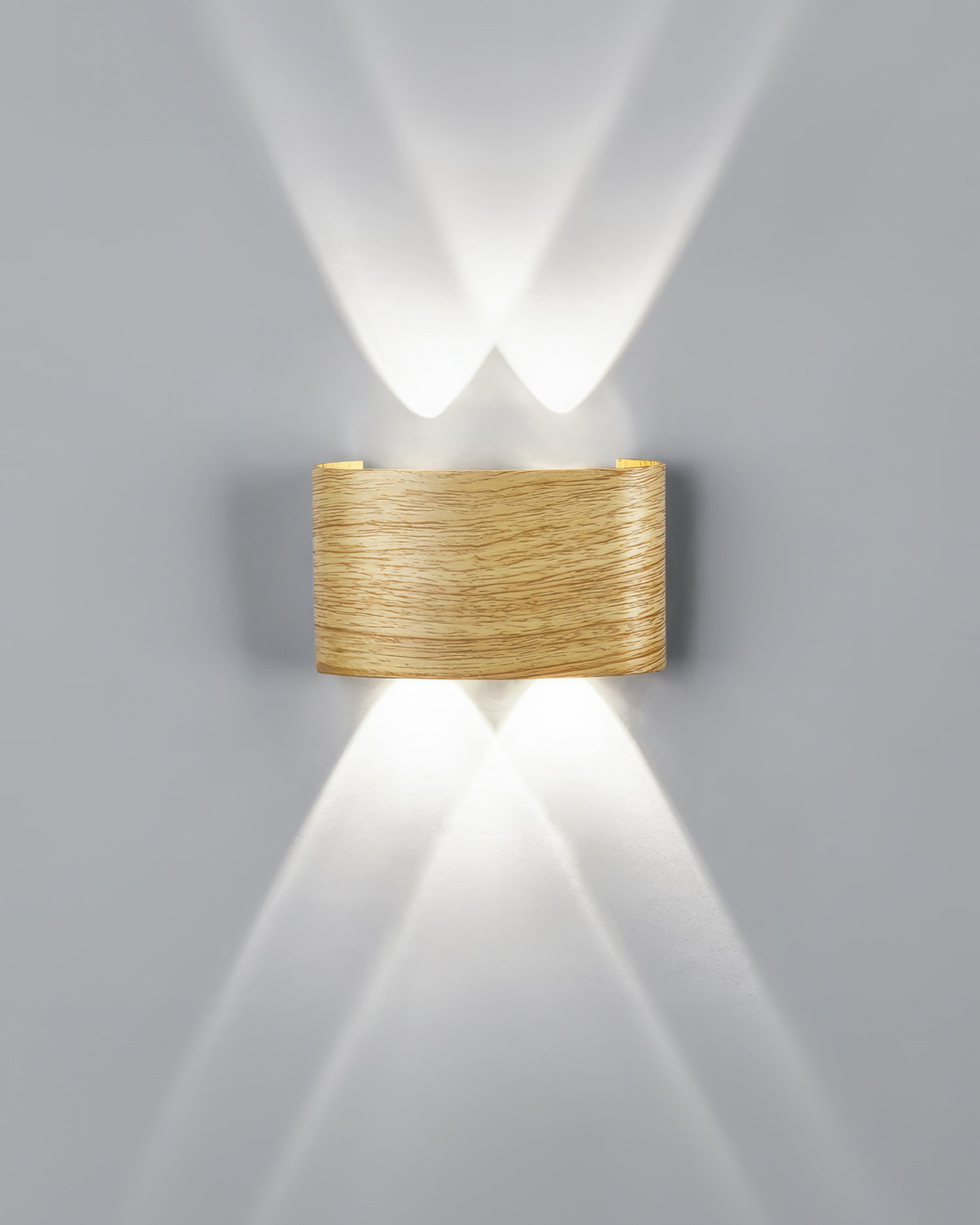 Wall Lamp Wood Look 10W Warm White Indoor Outdoor Hallway Up Down Light Modern LED Sconce Balcony Lighting | Thomler