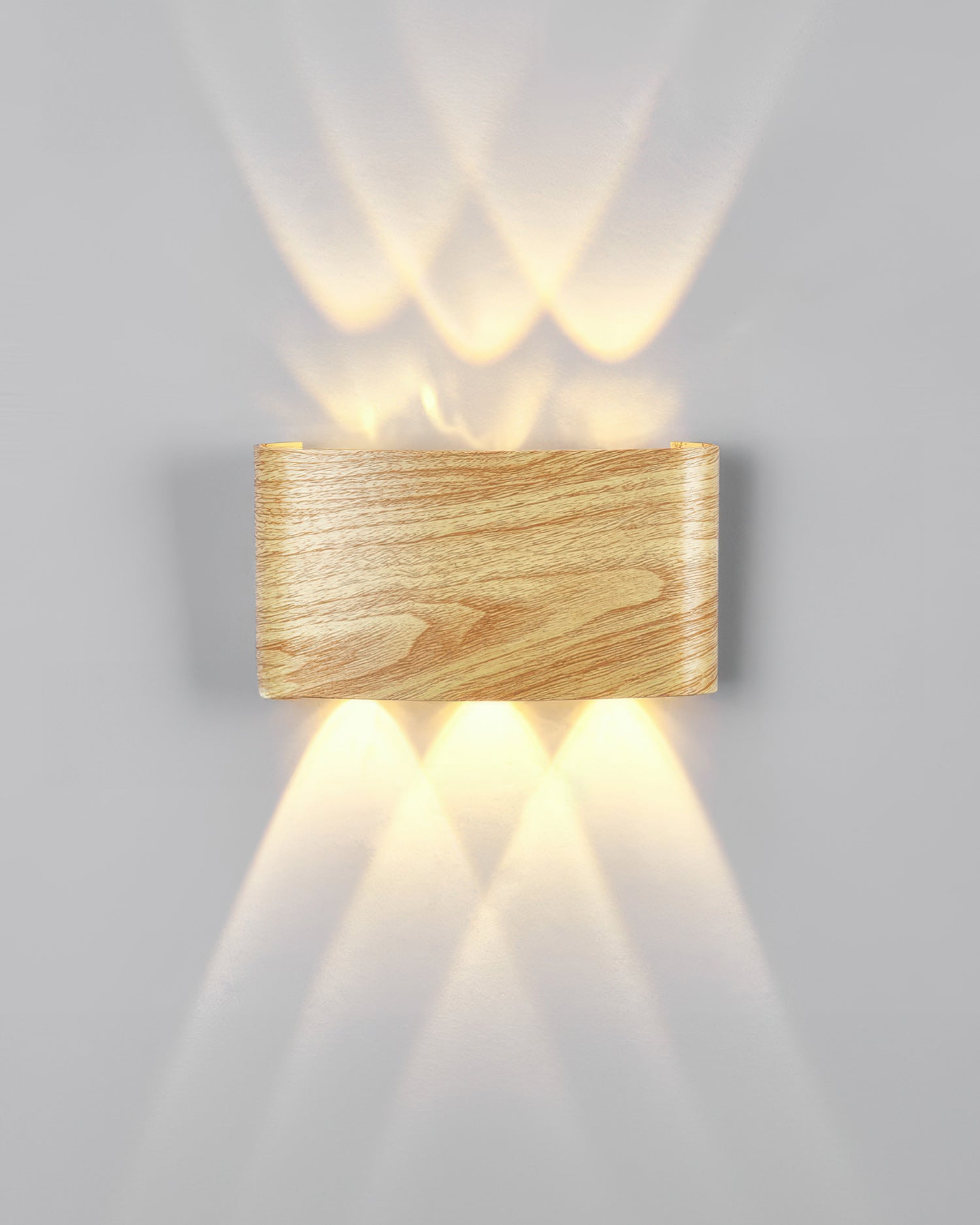 Wall Lamp Wood Look 10W Warm White Indoor Outdoor Hallway Up Down Light Modern LED Sconce Balcony Lighting | Thomler