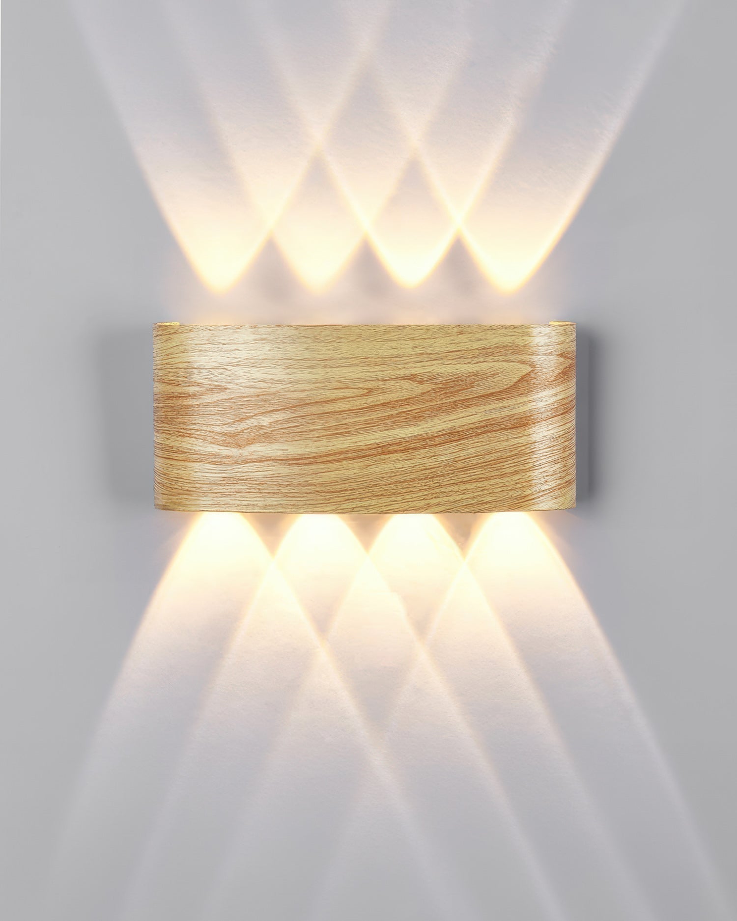 Wall Lamp Wood Look 10W Warm White Indoor Outdoor Hallway Up Down Light Modern LED Sconce Balcony Lighting | Thomler