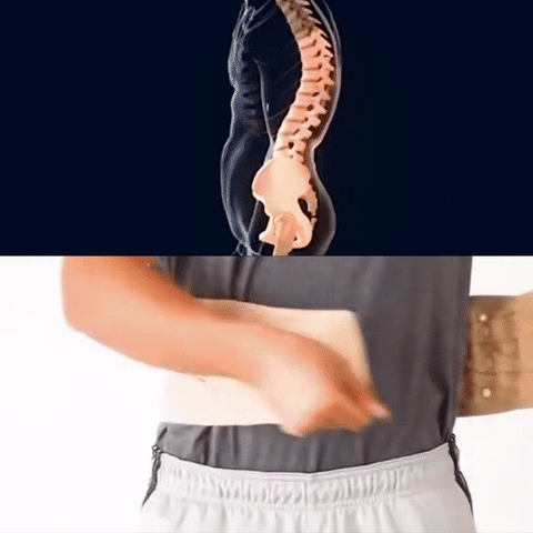 Lumbar Traction Brace for Lower Back Pain Relief – Inflatable Spinal Decompression Device for Men & Women | Thomler