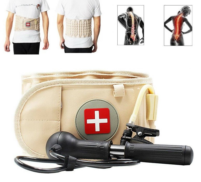 Lumbar Traction Brace for Lower Back Pain Relief – Inflatable Spinal Decompression Device for Men & Women | Thomler