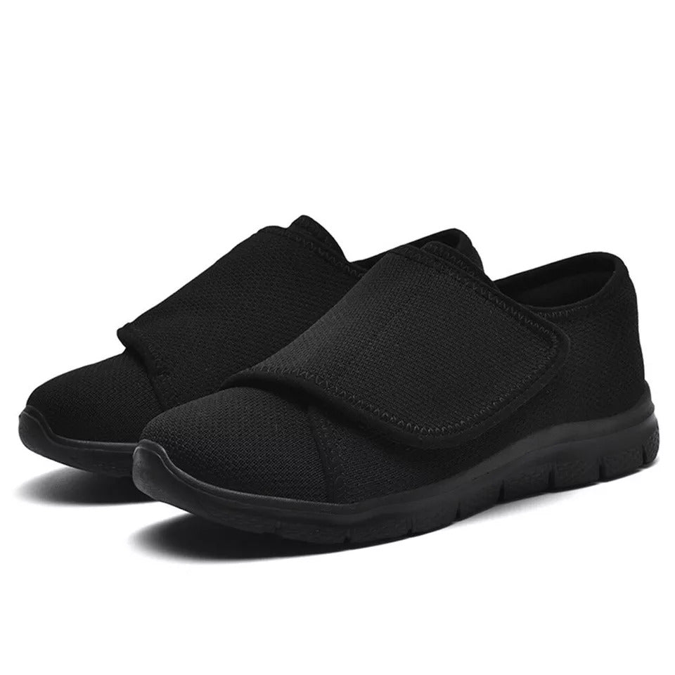 Women's Adaptive Orthopedic Sneakers Wide Width Hook Loop Comfort Walking Shoes for Swollen Feet Diabetic Footwear Elderly Edema Relief | Thomler