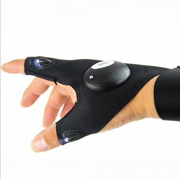 Hands-Free LED Work Glove with Fingertip Light for Repairs, Fishing & Night Tasks – Left or Right Hand | Thomler