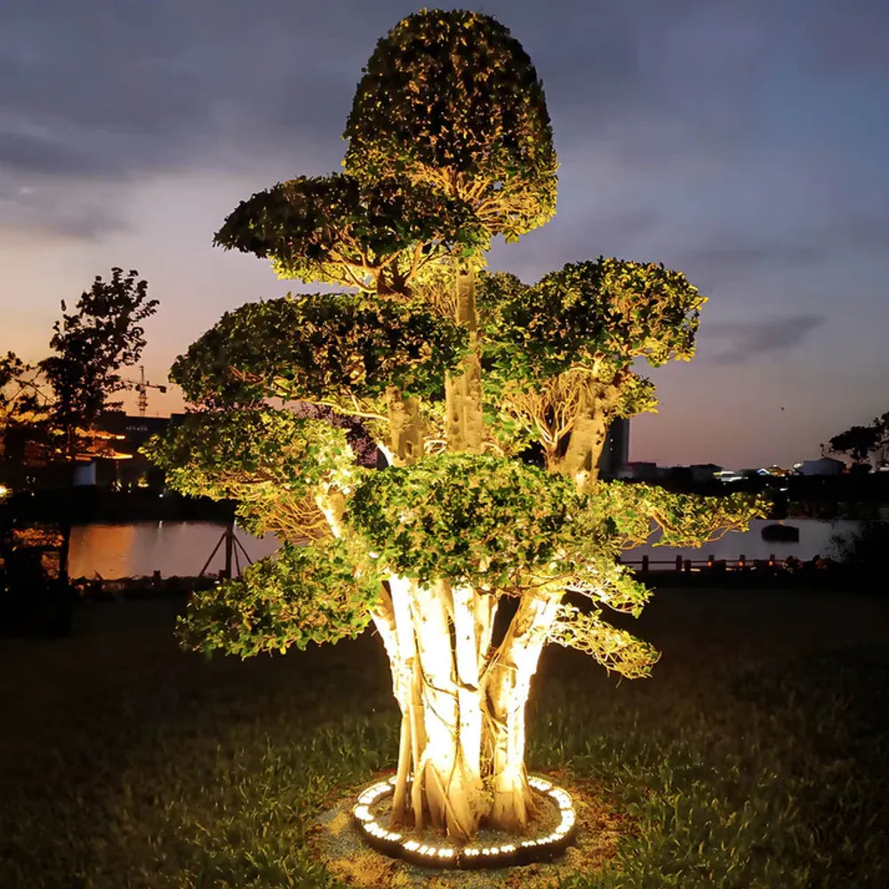 Outdoor Ground Spotlight for Trees & Landscape Uplighting – LED Solar-Powered Garden Accent Light | Thomler