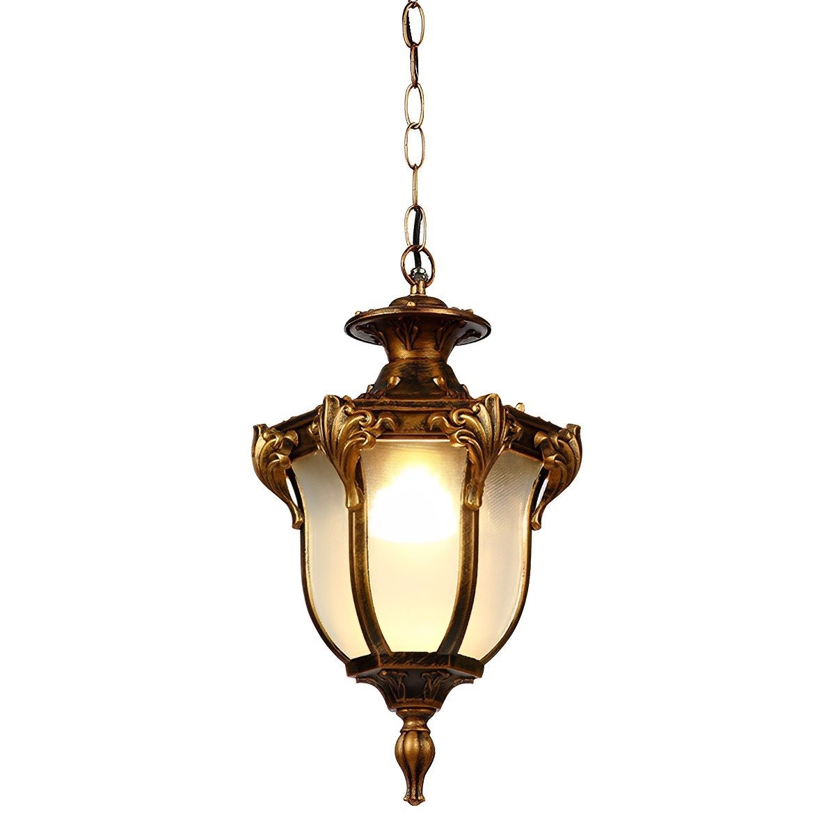 Farmhouse Hanging Lantern IP65 Weatherproof Glass Shade for Porch Entryway Patio Deck Pergola Garden Pathway Exterior Hardwired 5W LED 485 | Thomler