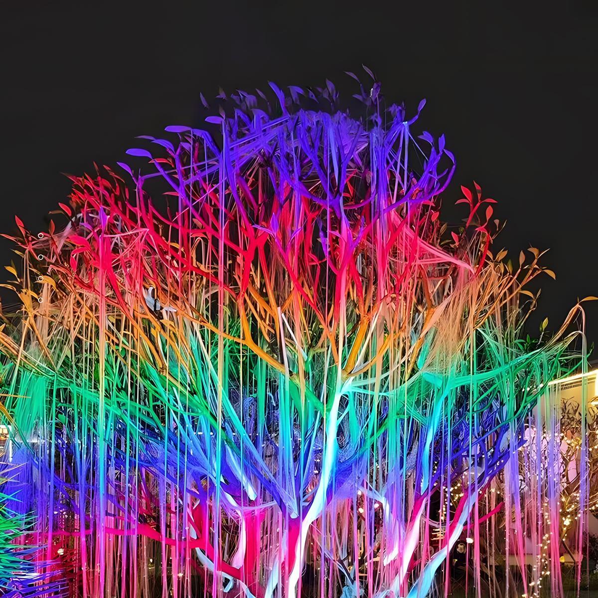 Color-Changing LED Uplight for Trees & Gardens – Weatherproof Aluminum Flood Light with RGB Controls | Thomler