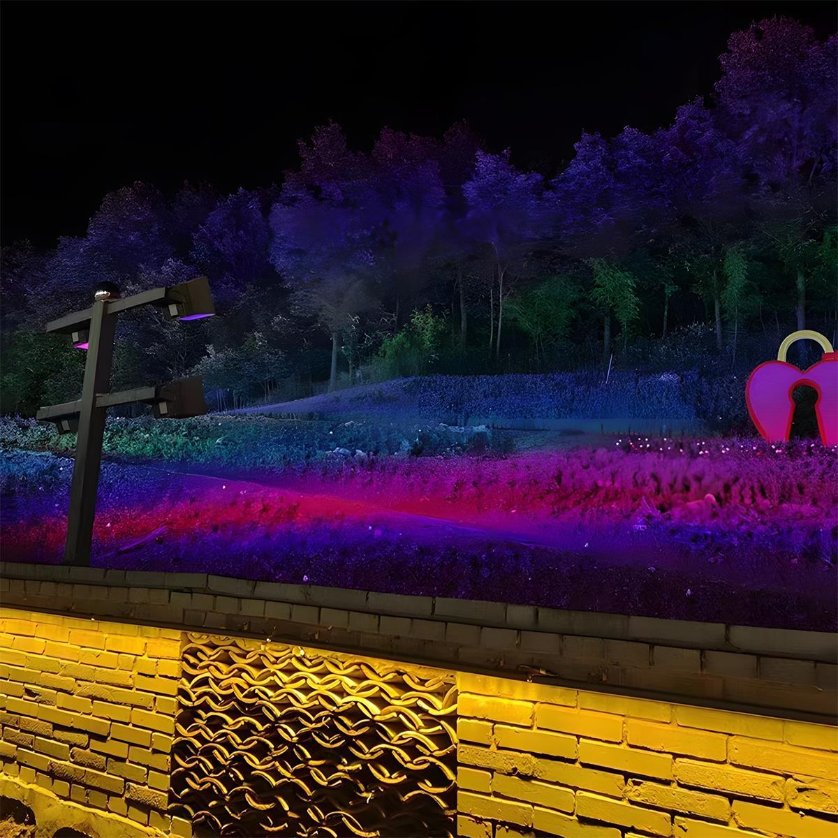 Color-Changing Garden Spotlight – Weatherproof Uplight for Trees, Shrubs & Walls – Hardwire or Plug-In | Thomler