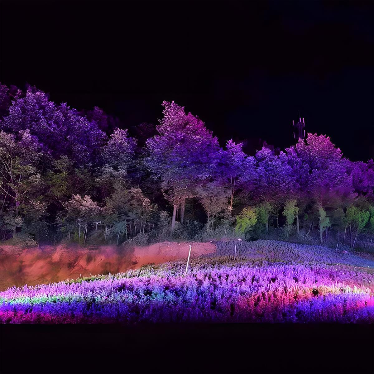 Color-Changing Garden Spotlight – Weatherproof Uplight for Trees, Shrubs & Walls – Hardwire or Plug-In | Thomler