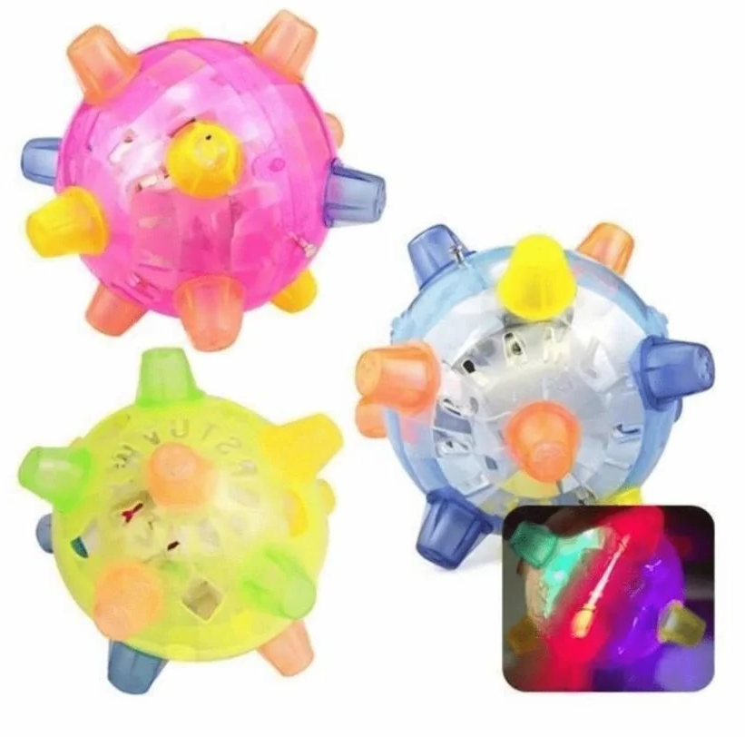 Motion-Activated Dog Toy Ball with LED Lights and Sounds for Indoor Play and Exercise | Thomler