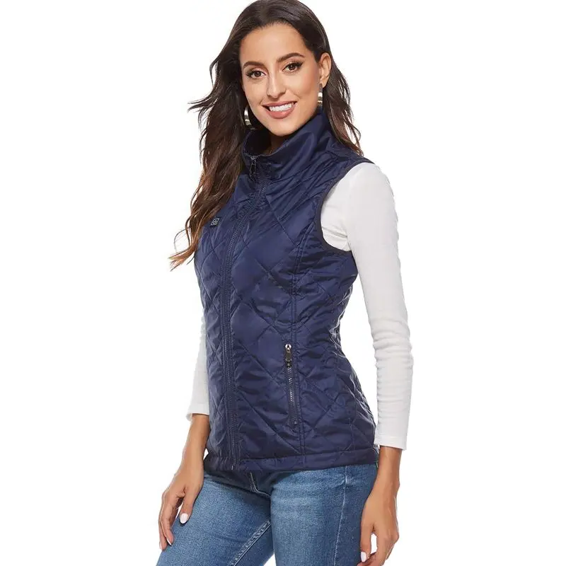 Women's Heated Vest with 9 Warming Zones & 3 Temperature Settings – USB Powered Thermal Gilet | Thomler