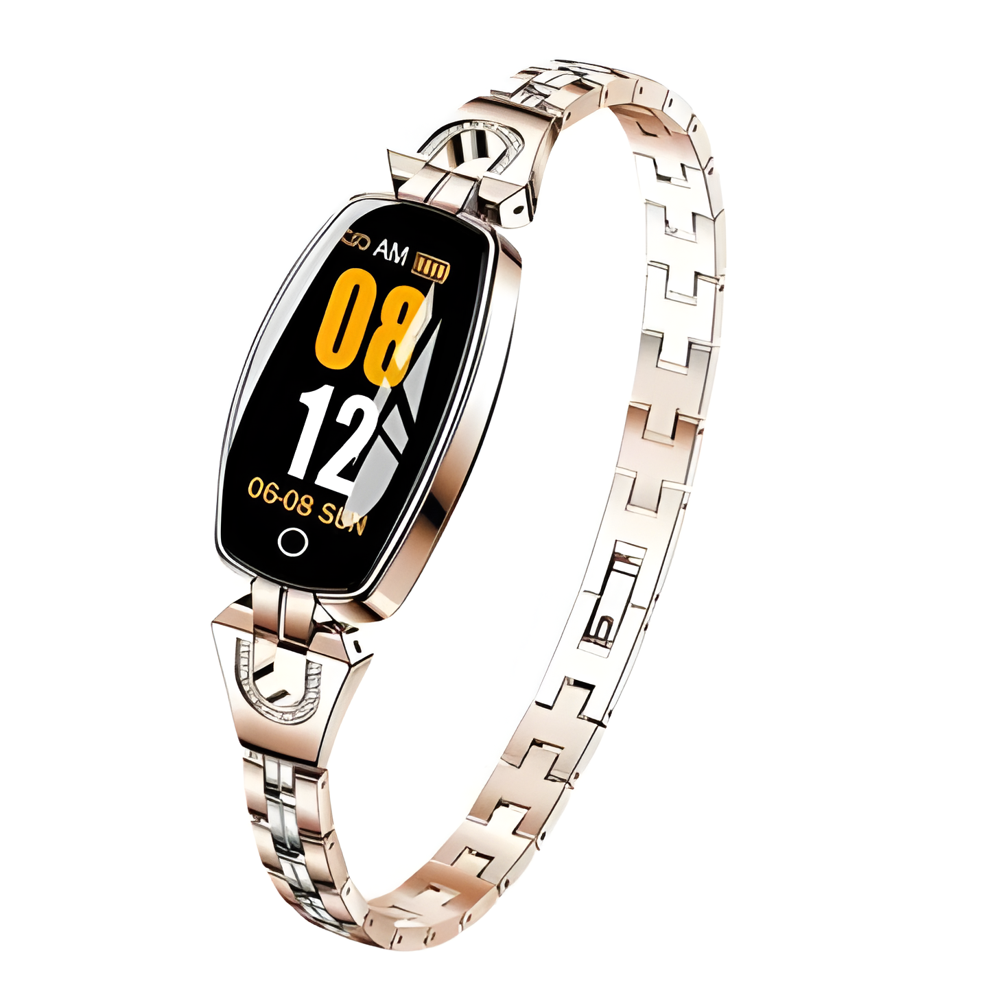 Women's Activity Tracker Bracelet with Heart Rate & Sleep Monitor, Waterproof Wearable Wellness Band with Jewelry Chain Design for iPhone & | Thomler