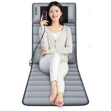 Electric Massage Pad with Heat Therapy – Vibrating Cushion Mat for Back, Neck & Body – 9 Intensity Levels – Carbon Fiber Heating Technology | Thomler