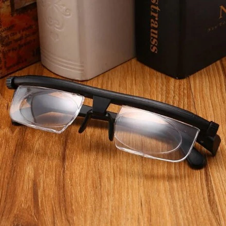 Dial-Adjustable Reading Glasses with Variable Focus Lenses for Near and Far Vision Clarity | Thomler