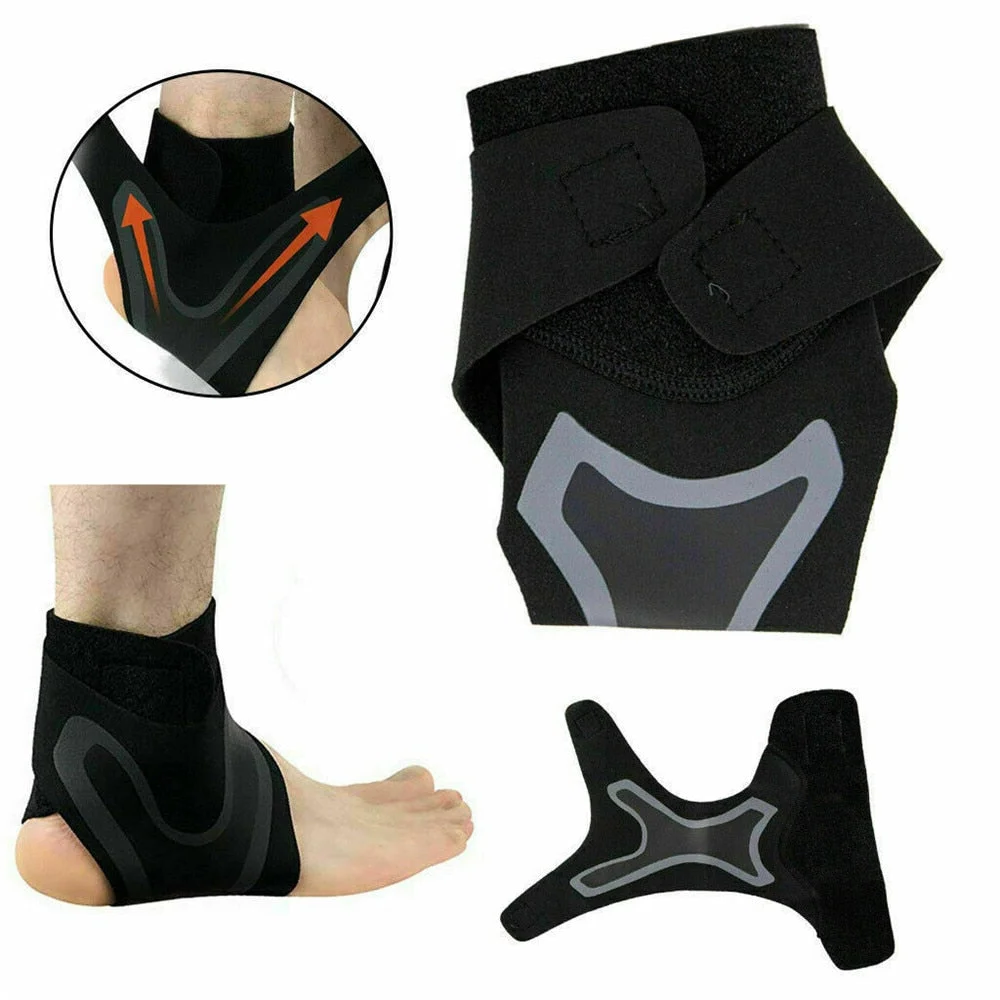 Adjustable Compression Ankle Brace with Wrap-Around Support for Plantar Fasciitis, Sprains & Tendonitis | Thomler