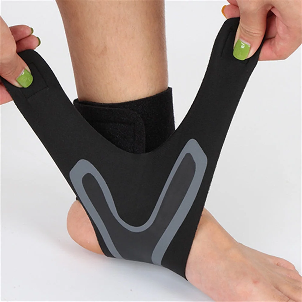 Adjustable Compression Ankle Brace with Wrap-Around Support for Plantar Fasciitis, Sprains & Tendonitis | Thomler