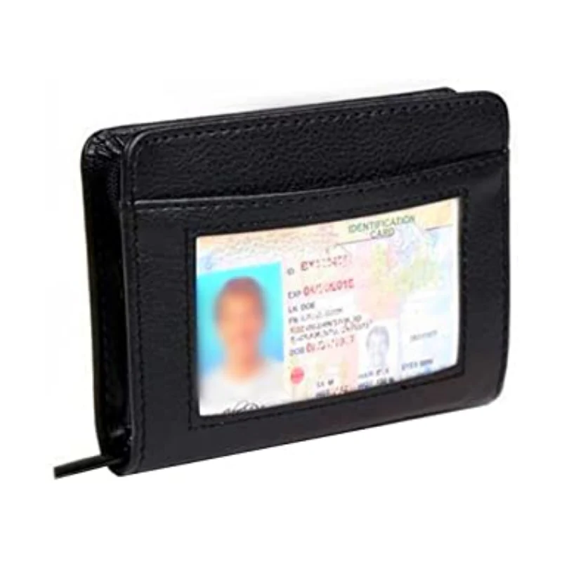 RFID-Blocking Zip Wallet with 36-Card Capacity for Women & Men – Leather-Look Travel Organizer | Thomler
