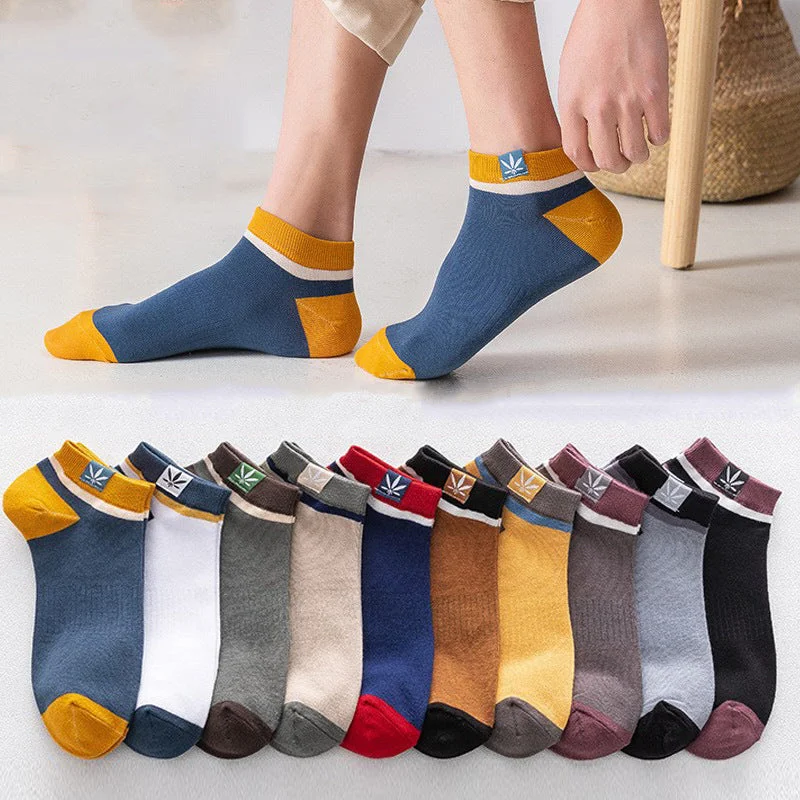 Men's Low-Cut Athletic Ankle Socks – Breathable Cushioned Sport Socks, Moisture-Wicking, Multicolor 20-Pack for Running, Gym, Daily Wear | Thomler