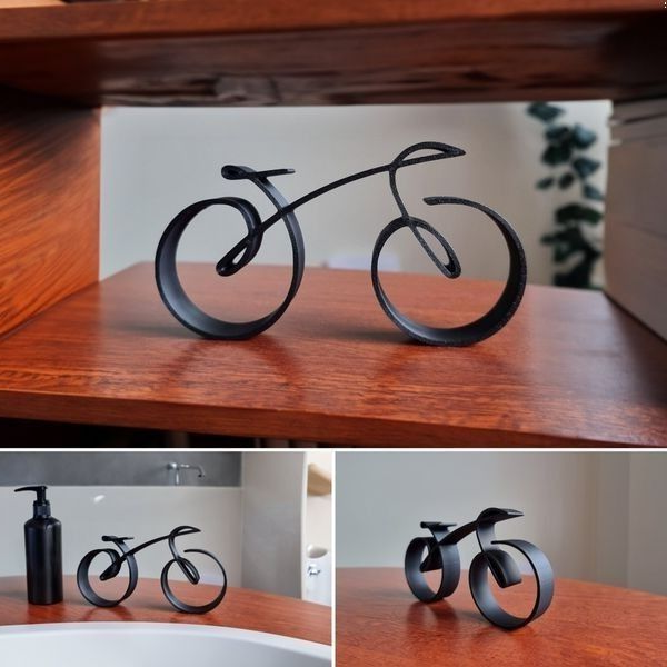 Metal Bicycle Sculpture Wall Art – Modern Wire Frame Bike Decor for Home, Office & Cycling Enthusiasts | Thomler