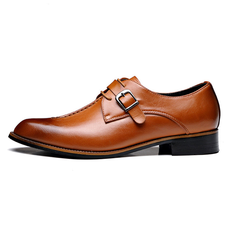 Men's Classic Dress Oxford Shoes in Genuine PU Leather – Waterproof & Scratch-Resistant Formal Footwear for Work, Weddings & Business | Thomler