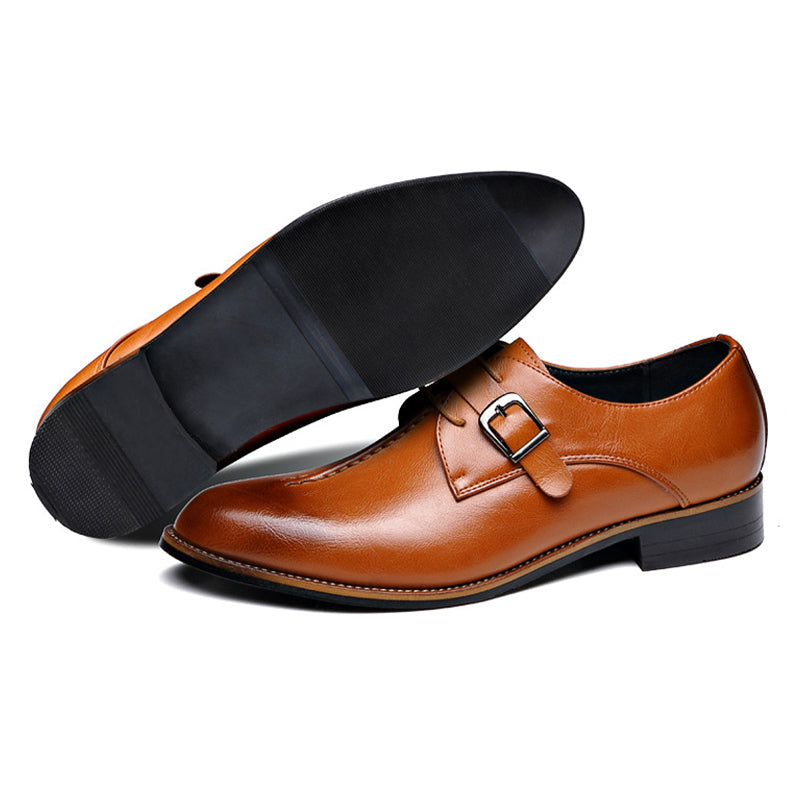 Men's Classic Dress Oxford Shoes in Genuine PU Leather – Waterproof & Scratch-Resistant Formal Footwear for Work, Weddings & Business | Thomler