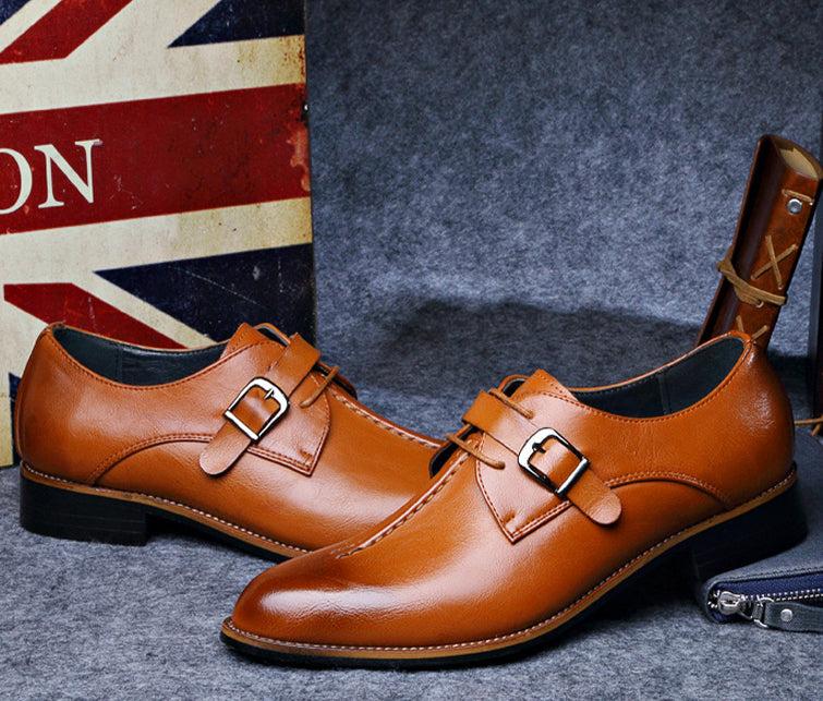 Men's Classic Dress Oxford Shoes in Genuine PU Leather – Waterproof & Scratch-Resistant Formal Footwear for Work, Weddings & Business | Thomler