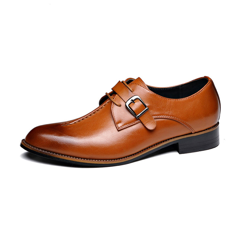 Men's Classic Dress Oxford Shoes in Genuine PU Leather – Waterproof & Scratch-Resistant Formal Footwear for Work, Weddings & Business | Thomler