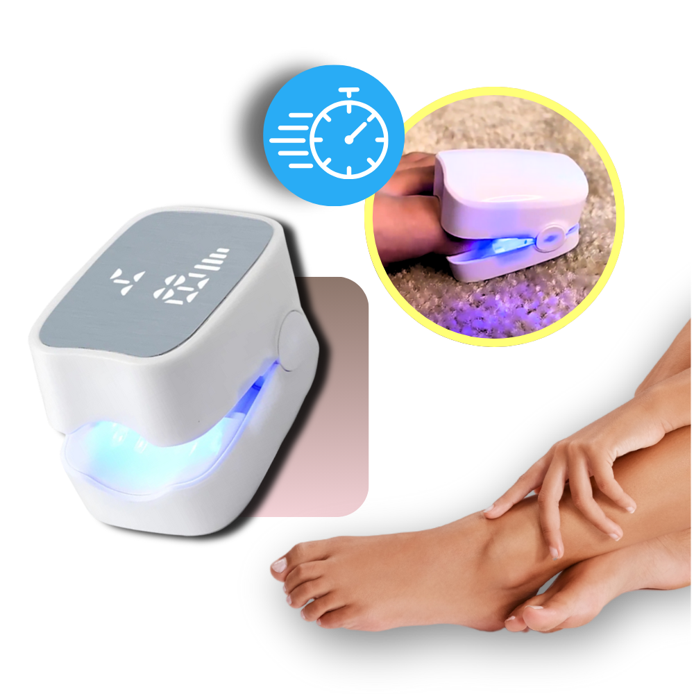 Rechargeable Light Therapy Device for Nail Care, Dual Mode Blue LED & Cold Laser Treatment, Portable 7-Minute Daily Use for Toenails & | Thomler