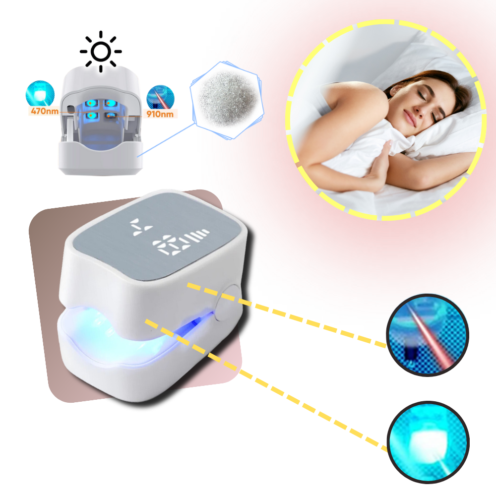 Rechargeable Light Therapy Device for Nail Care, Dual Mode Blue LED & Cold Laser Treatment, Portable 7-Minute Daily Use for Toenails & | Thomler