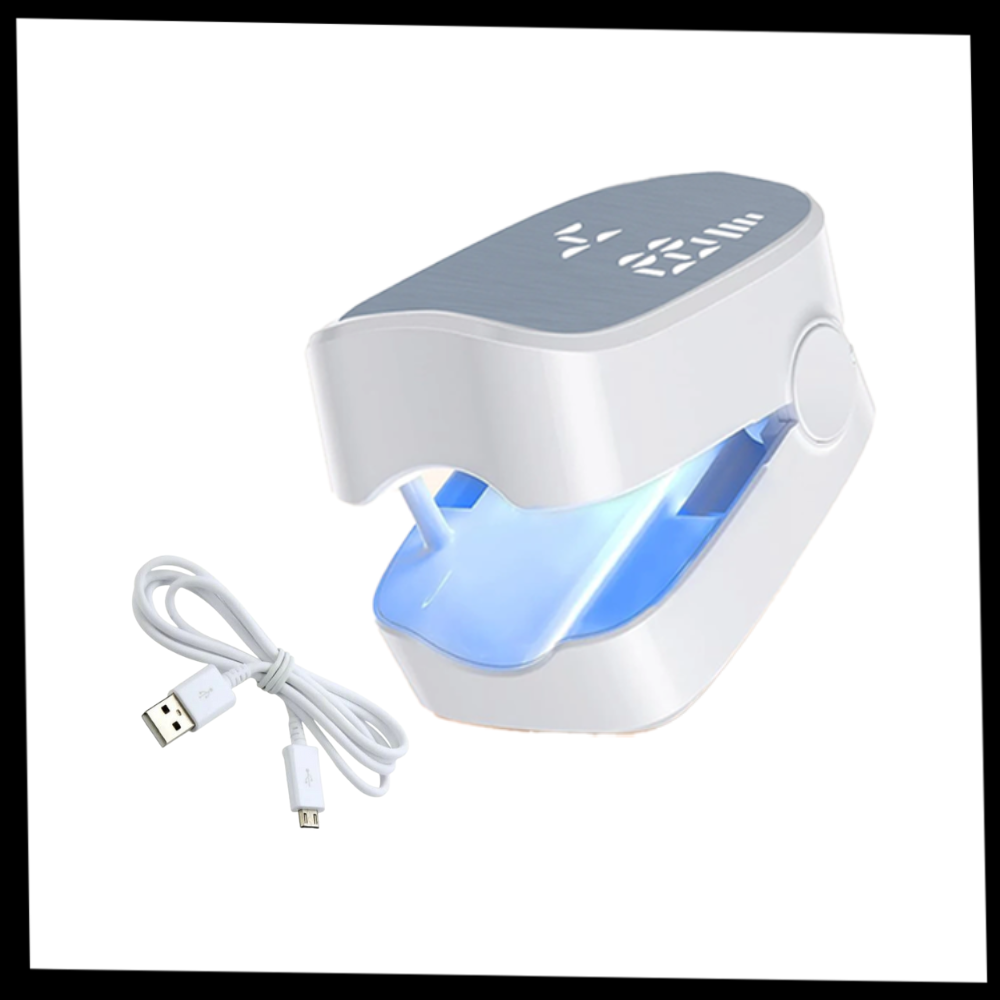 Rechargeable Light Therapy Device for Nail Care, Dual Mode Blue LED & Cold Laser Treatment, Portable 7-Minute Daily Use for Toenails & | Thomler