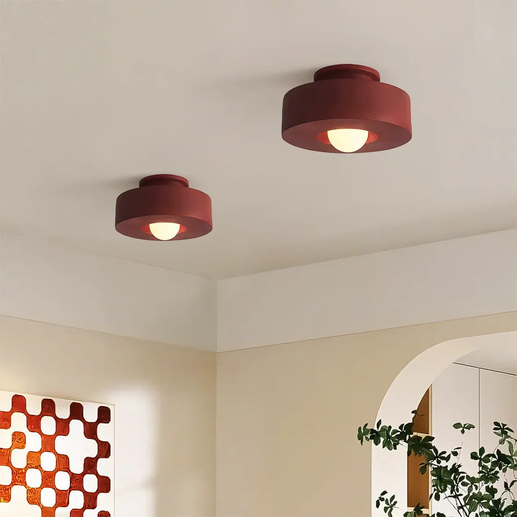 Ceiling Light Resin 11.8 in x 5.9 in LED Minimalist Indoor Lighting Living Room Bedroom Pendant | Thomler