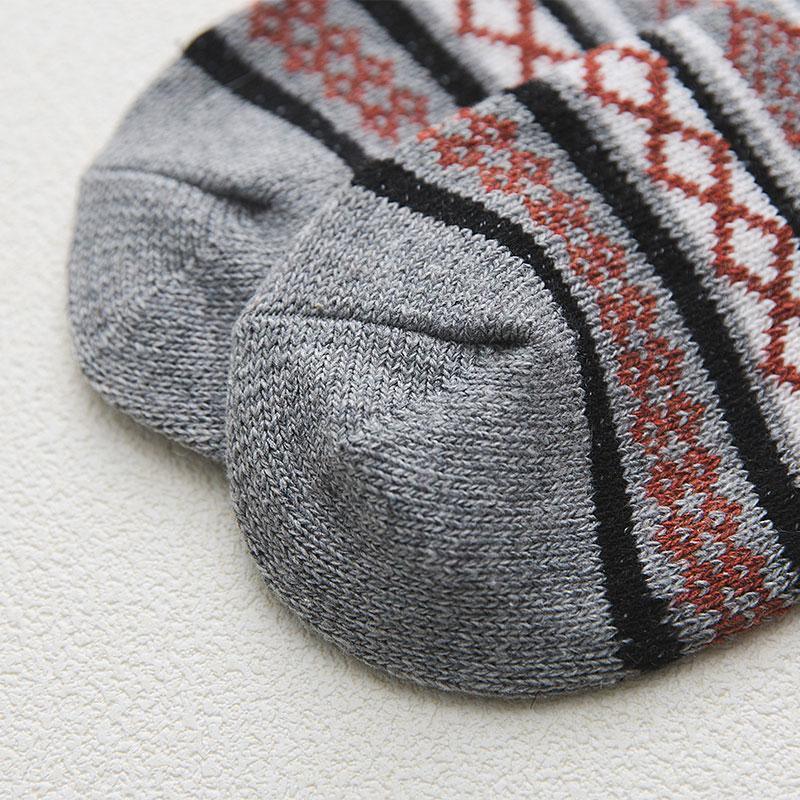 Thick Wool Blend Crew Socks for Winter – Insulated Thermal Socks with Traditional Nordic Patterns for Men & Women | Thomler