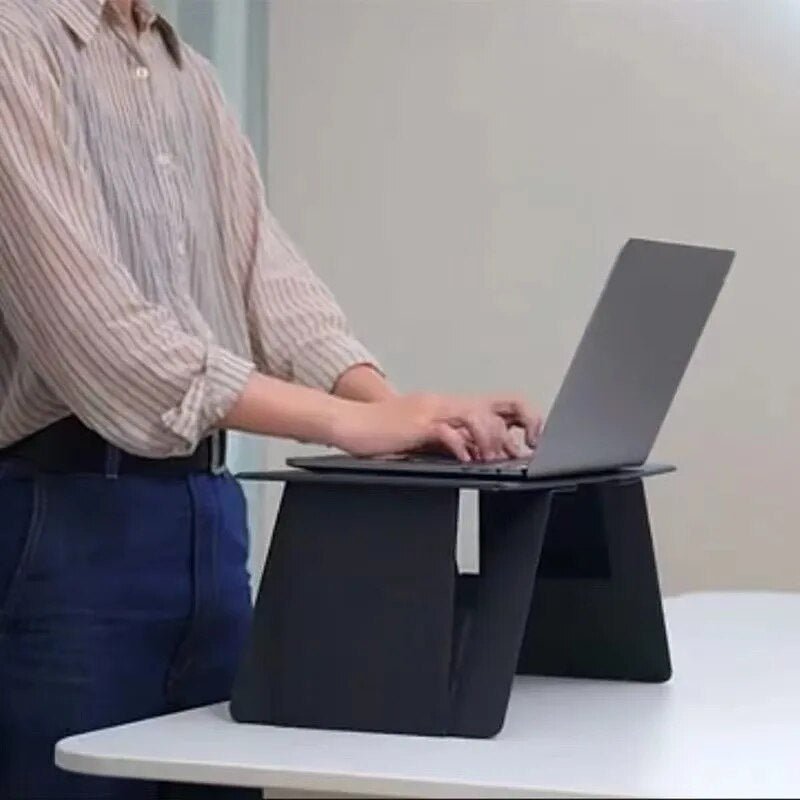 Foldable Laptop Desk – Ultra-Slim Portable Work Surface for Bed, Couch & Travel | Lightweight Study Tray with Stable Support | Thomler