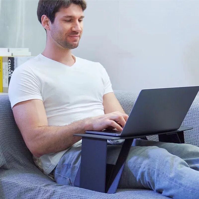Foldable Laptop Desk – Ultra-Slim Portable Work Surface for Bed, Couch & Travel | Lightweight Study Tray with Stable Support | Thomler