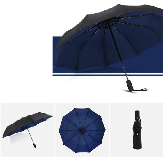 Windproof Compact Folding Umbrella — Lightweight Travel Rain Umbrella for Commute, Outdoor & Everyday Use | Thomler
