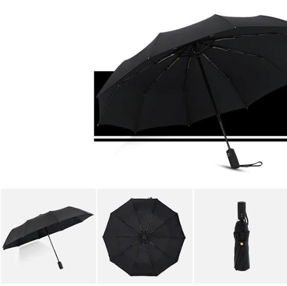 Windproof Compact Folding Umbrella — Lightweight Travel Rain Umbrella for Commute, Outdoor & Everyday Use | Thomler