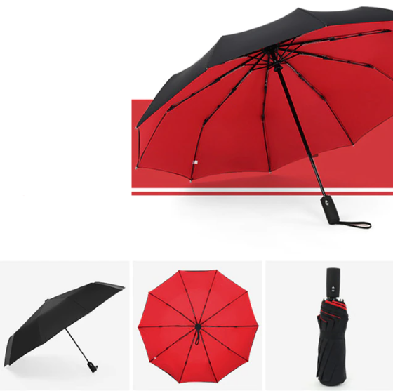 Windproof Compact Folding Umbrella — Lightweight Travel Rain Umbrella for Commute, Outdoor & Everyday Use | Thomler
