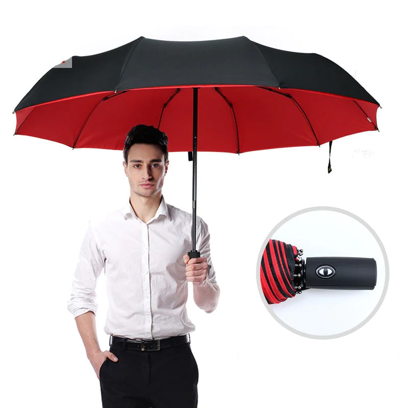 Windproof Compact Folding Umbrella — Lightweight Travel Rain Umbrella for Commute, Outdoor & Everyday Use | Thomler