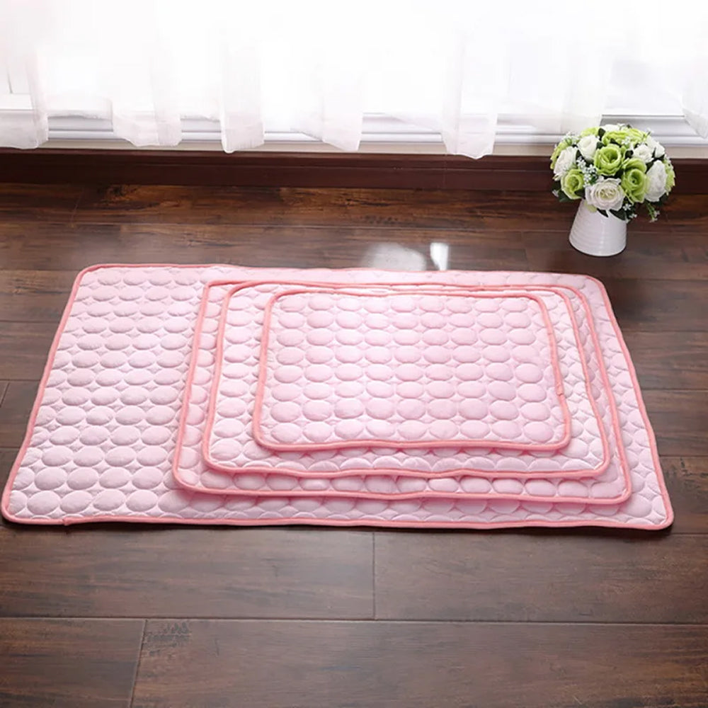 Self-Cooling Dog Mat | Gel-Free Heat Relief Pad for Summer | Machine Washable | 6 Sizes for Small to Large Dogs | Thomler