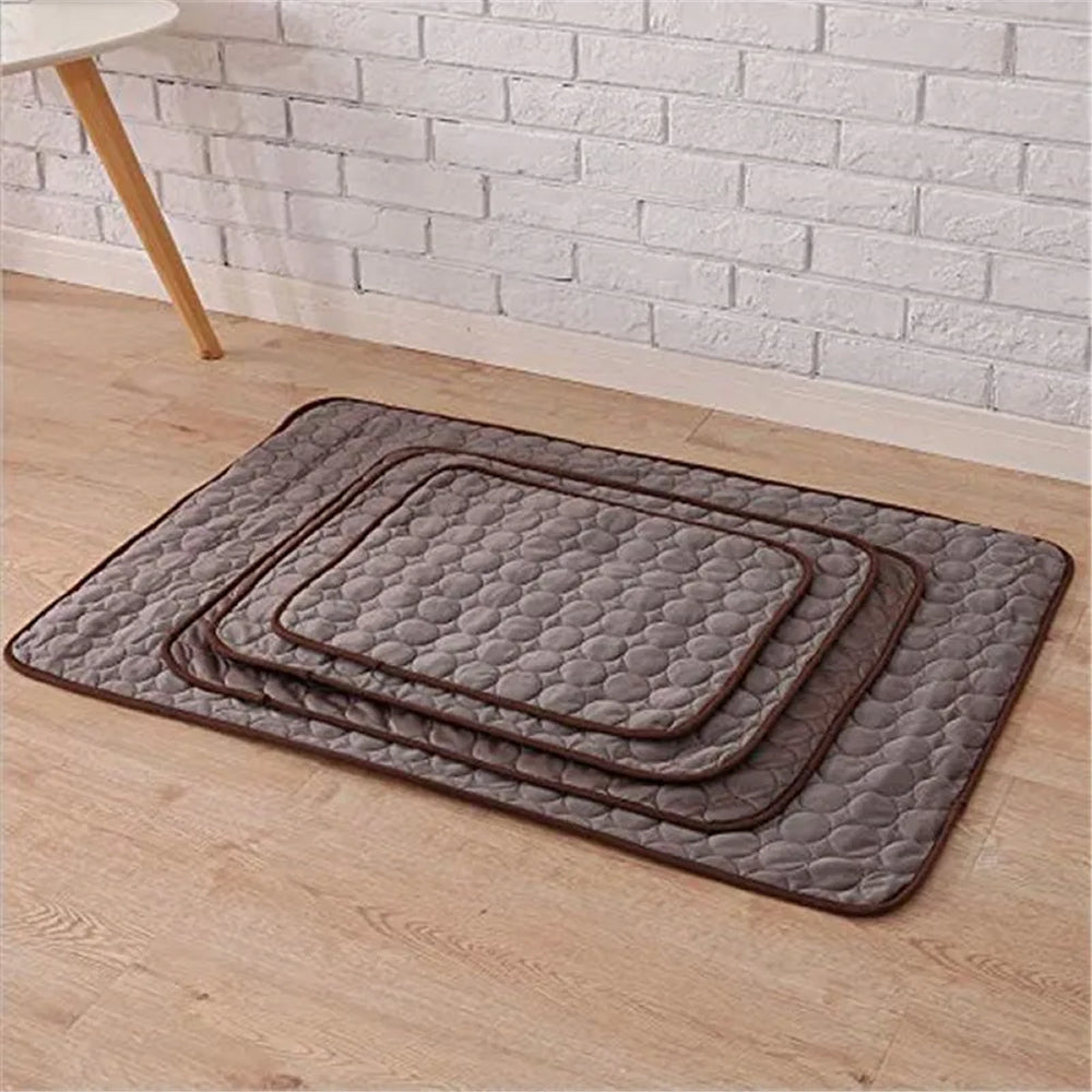 Self-Cooling Dog Mat | Gel-Free Heat Relief Pad for Summer | Machine Washable | 6 Sizes for Small to Large Dogs | Thomler