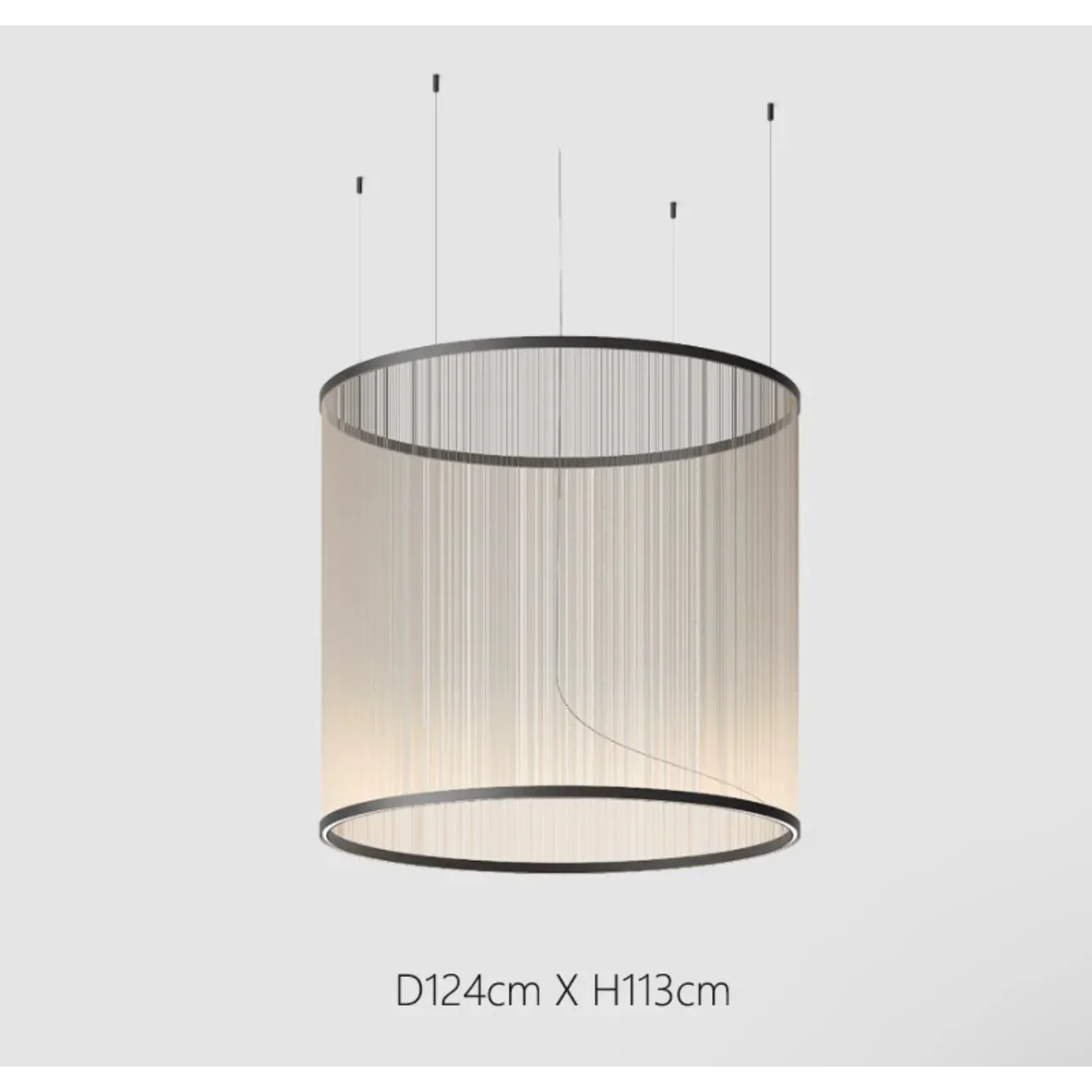 Pendant Light Fabric Shade Multi Pendant Cluster Hanging Dining Room Kitchen Island Ceiling Light | Thomler