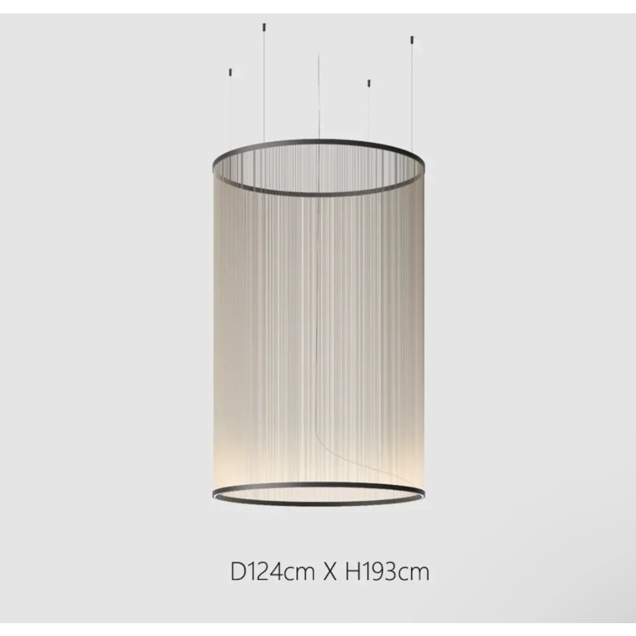 Pendant Light Fabric Shade Multi Pendant Cluster Hanging Dining Room Kitchen Island Ceiling Light | Thomler