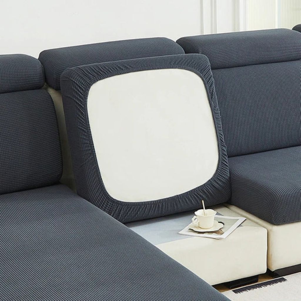 Stretchable Couch Slipcover for Pets – Machine Washable Furniture Protector for Living Room Sofas, Armchairs & Sectionals – 1-4 Seat | Thomler