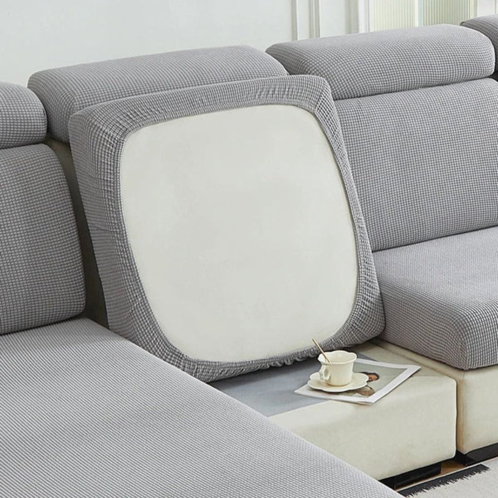 Stretchable Couch Slipcover for Pets – Machine Washable Furniture Protector for Living Room Sofas, Armchairs & Sectionals – 1-4 Seat | Thomler