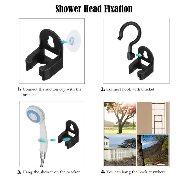 Rechargeable Handheld Camping Shower Pump with Hose – Battery-Powered Portable Shower Head for Outdoor Adventures, RV Travel & Off-Grid | Thomler