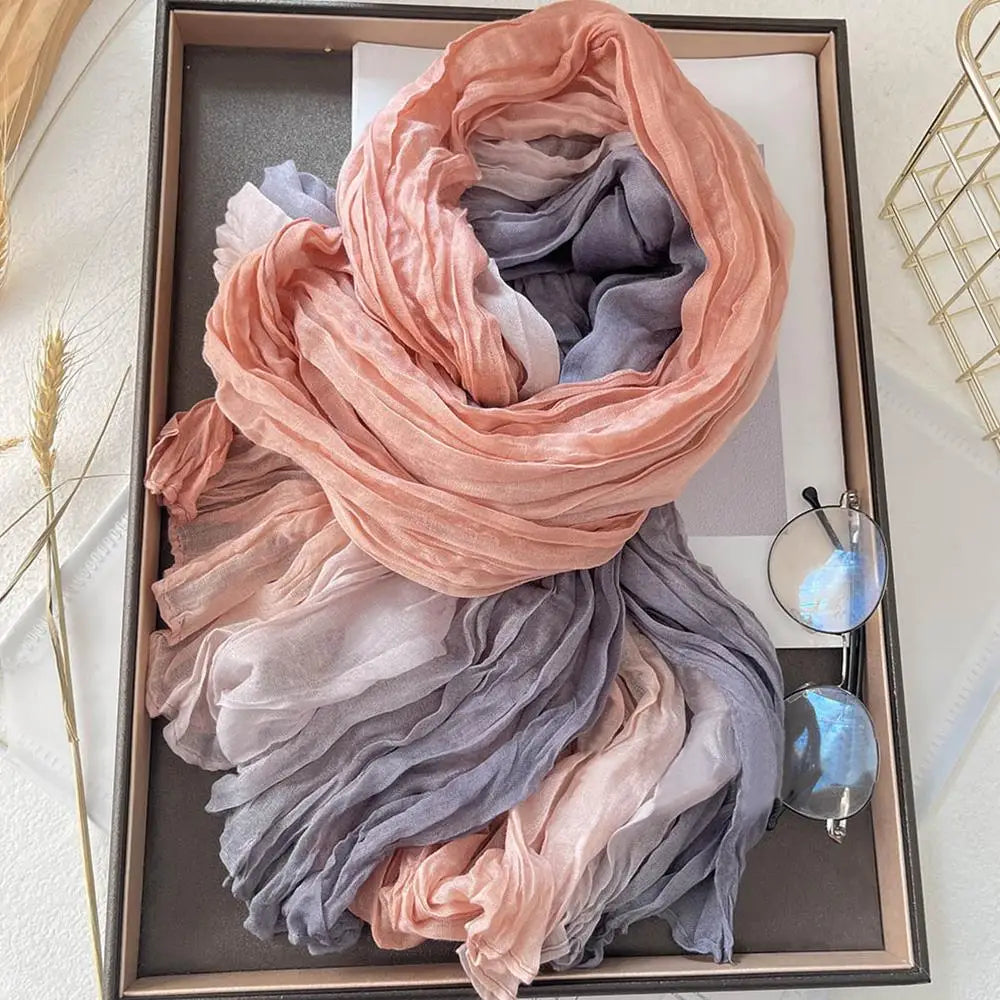 Women's Gradient Wrap – Lightweight Polyester Wrap for Cold Weather, Versatile Drape for Layering | Thomler