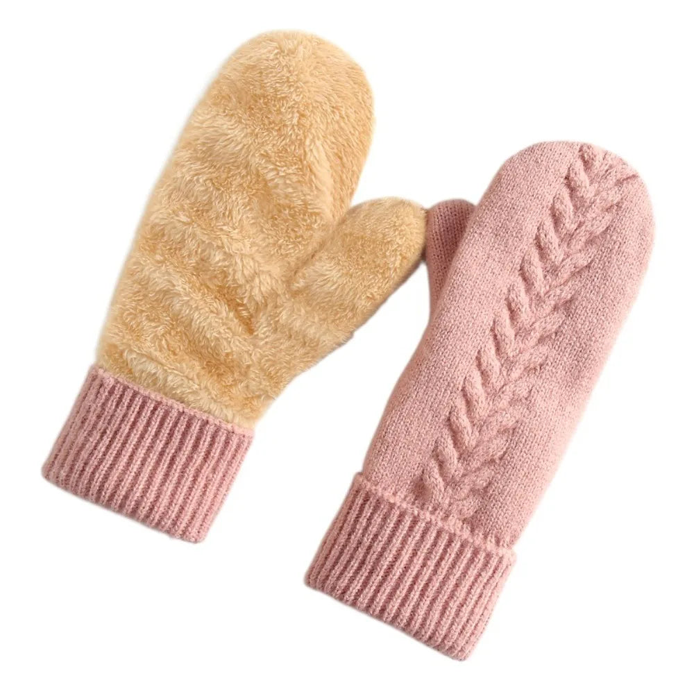 Cozy Knit Winter Gloves with Soft Insulation & Foldable Cuffs for Women | Thomler