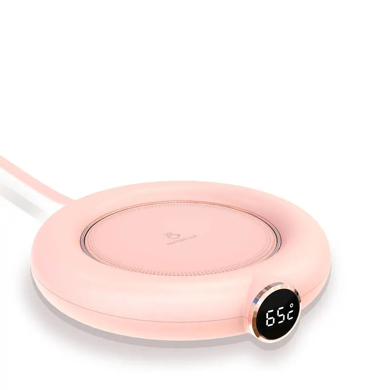 USB Beverage Heating Plate with Digital Temp Display for Coffee Tea & Milk | Thomler