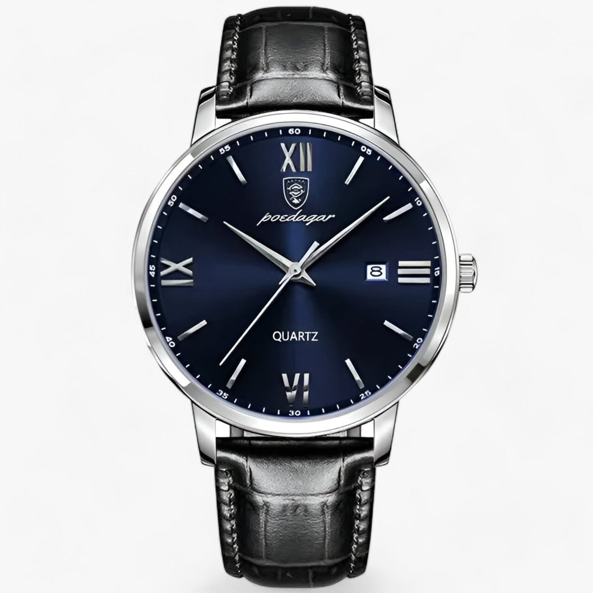 Men's Quartz Watch with Genuine Leather Band – Dress Timepiece for Business & Formal Wear | Thomler