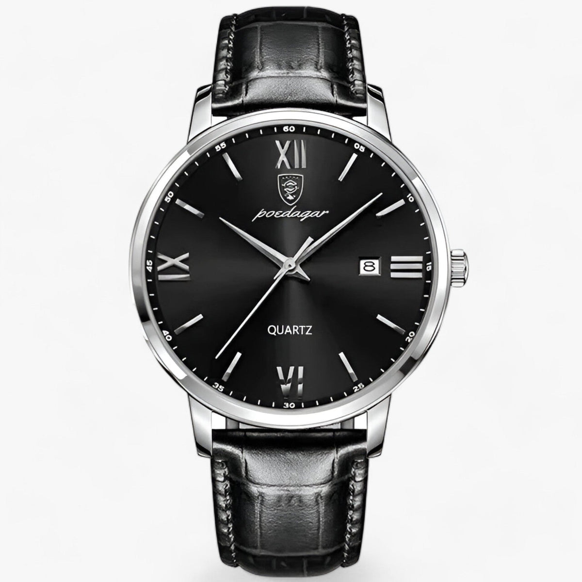 Men's Quartz Watch with Genuine Leather Band – Dress Timepiece for Business & Formal Wear | Thomler